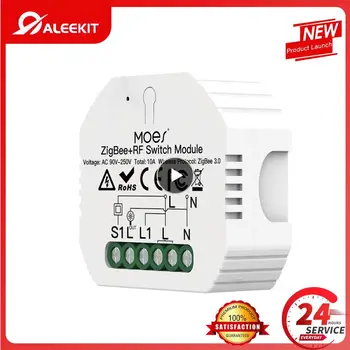 1 ~ 8ШТ Aubess ZigBee 3.0 Smart Switch Tuya 1/2 Gang Smart Light Switch Релейный Модуль Настройки 2MQTT С Alexa Google Home Smart