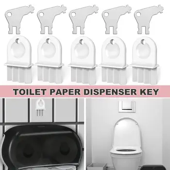 1 комплект ключей для диспенсера бумажных полотенец, подключи и играй, удобный металлический набор ключей для диспенсера туалетных салфеток, аксессуары для ванной комнаты