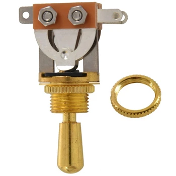 10-Кратная золотая электрогитара, 3-позиционный тумблер, переключатель звукоснимателя с латунным наконечником