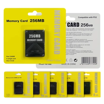 10шт Карта памяти для PS2 для Playstation 2 8 МБ 16 МБ 32 МБ 64 МБ 128 МБ 256 МБ Карта памяти для сохранения игровых данных Stick