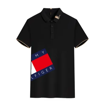 2023 Новая мужская рубашка поло в стиле хип-хоп с забавным графическим принтом, повседневные брендовые футболки, мужские классические модные деловые топы