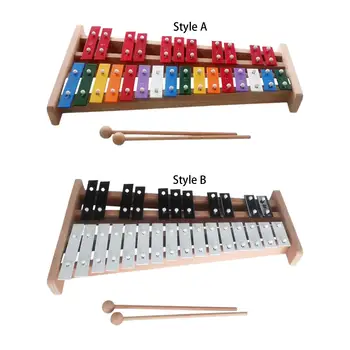 27-нотный ксилофон Glockenspiel для любителей музыки разных возрастов Компактный