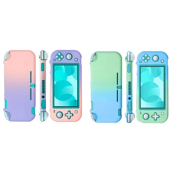 2X для Nintendo Switch Lite, красочный симпатичный жесткий чехол для игровой консоли Фиолетово-розового и сине-зеленого цветов