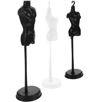 3 Шт Пластиковые Вешалки Стойка Для Манекена Подставка для моделей Аксессуары для дома Маленькая одежда из АБС-пластика