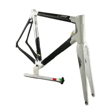 30 цветов Настраиваемый цветной логотип C64 Дорожные карбоновые велосипедные рамы Глянцевый белый Италия (PKWH)