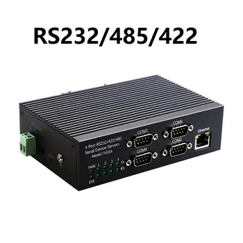 4 Порта RS232/485/422 Сервер промышленных Последовательных устройств в Сетевой конвертер Ethernet TXI016 10/100 Мбит/с Модуль порта RJ45