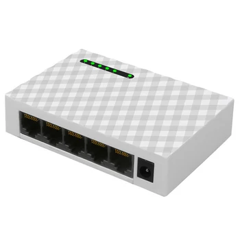 5-портовый гигабитный настольный коммутатор 1000 Мбит/с RJ45 LAN Fast Network Ethernet HUB Shunt