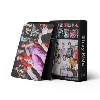 55 шт./компл. Kpop straykids 3-й альбом 5-звездочная фотокарточка новая песня S-Class lomo cards PILTO Для 5-звездочной фотокарточки