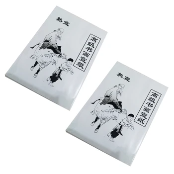 60 Листов белой бумаги для рисования Бумага Сюань Рисовая бумага Китайская живопись и каллиграфия 36 см X 25 см