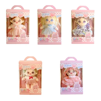 8 ’Модные плюшевые куклы-идолы, похожие на тряпичную куклу с волосами, коллекционные куклы ручной работы, подарок для детской вечеринки