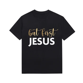 But Livst Jesus Slogan Женская футболка Melanin Trend в стиле харадзюку, повседневные топы, футболки на заказ, прямая поставка
