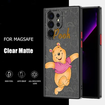 Disney Winnie Bear Cool Для Samsung Galaxy A91 A81 A71S A51 A04S A14 A13 A12 Матовый Полупрозрачный Чехол Для телефона