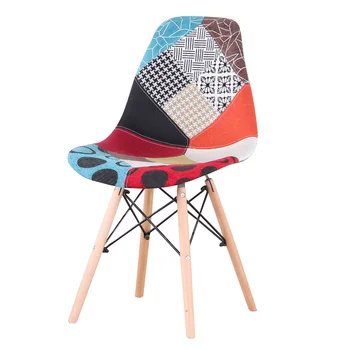 EGOONM 4 шт./компл. Современные обеденные стулья из лоскутной ткани, офисные кресла для отдыха с деревянными ножками для кухни, гостиной, столовой EGOONM 4 шт./компл. Современные обеденные стулья из лоскутной ткани, офисные кресла для отдыха с деревянными ножками для кухни, гостиной, столовой 1