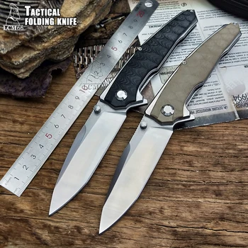 LCM66 D2 стальной Складной Нож G10 Ручка шарикоподшипник Кемпинг Охотничий нож Самооборона Джунгли Спасательные Инструменты Открытый