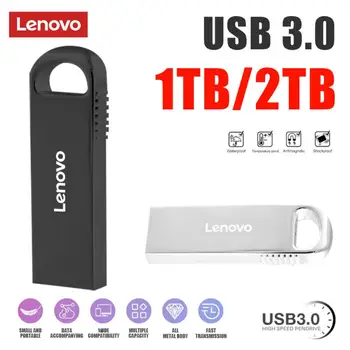 Lenovo USB Флэш-Накопитель 2 ТБ 1 ТБ Флеш-Накопитель Usb 3.0 Высокоскоростная Передача Флешки Флэш-Диск Памяти Для ПК Телефон Планшет Автомобиль