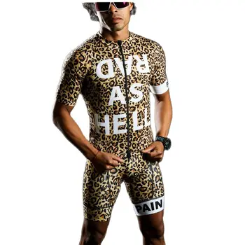 Love The Pain Leopard Personality Мужской летний комплект велосипедной майки с нагрудником и шортами Mtb Для шоссейного велоспорта, Быстросохнущая рубашка, комплект Maillot Ciclismo