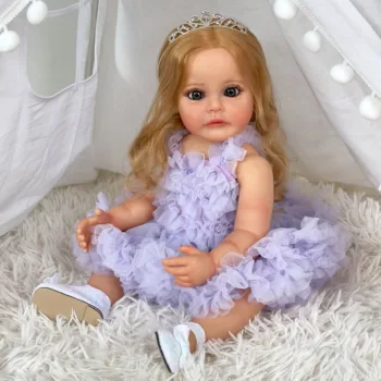 NPK 55 см Силиконовая кукла для девочки Сью-Сью, реалистичная ручная роспись, мягкие на ощупь водонепроницаемые игрушки для девочки