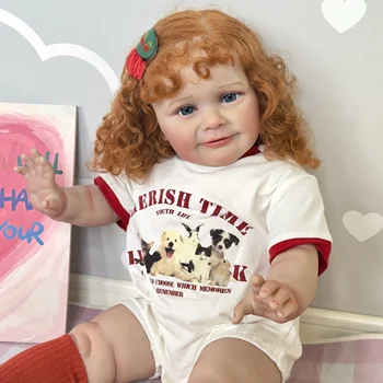 NPK 60 см Zoe Reborn Baby Doll Реалистичная Мягкая Кукла Для Новорожденных с Приятным Телом Ручной работы с Краской Genesis, Видимыми Прожилками, Несколькими слоями