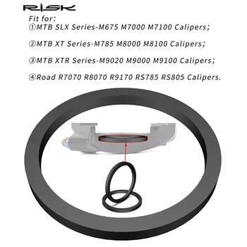 RISK 2x Уплотнительное кольцо суппорта дискового тормоза горного шоссейного велосипеда, Уплотнительные кольца тормозного поршня