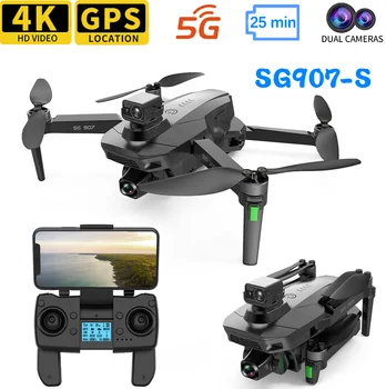 SG907S GPS 4k Camera Drone 5G Wifi FPV Дроны С Камерой HD 4k 360 ° Для Обхода препятствий С Бесщеточным Двигателем RC Quadcopter Dron Toys