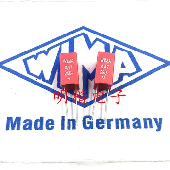 Бесплатная доставка 10шт/30шт WIMA Германия конденсатор MKS2 250V 474 0.47МКФ 250V 470nf P = 5 мм