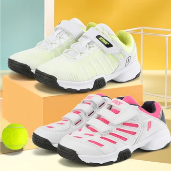 Брендовые детские теннисные туфли для мальчиков, женская спортивная обувь, спортивные кроссовки для бадминтона, Кроссовки 6P100