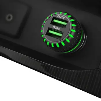Быстрое Автомобильное зарядное устройство Адаптер прикуривателя USB Зарядное устройство USB Адаптер автомобильного зарядного устройства 36 Вт Мини-Прикуриватель Адаптер зарядного устройства заподлицо