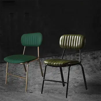 Винтажные Обеденные стулья из мягкого металла для Геймеров, модный интерьер, Эргономичный дизайн, стул, комод для кафе, мебель для дома Cadeiras XY50DC