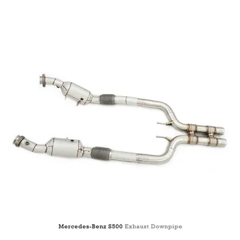 Головная секция Высокоточные Трубы Выхлопные Трубы ответвление водосточной трубы Выхлопная труба с катализатором для Mercedes-Benz S320 /S400 /S450 /S500