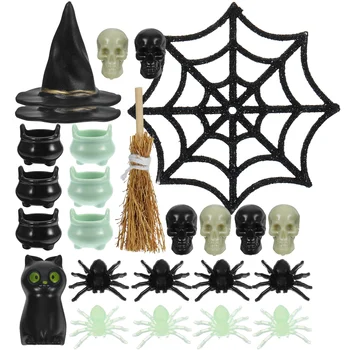 Декор для Хэллоуина, миниатюры для рукоделия, аксессуары для дома, Реквизит, украшения, пластиковые крошечные игрушки оптом
