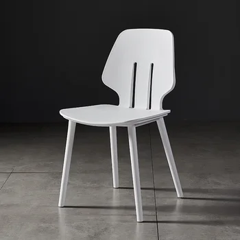 Дизайнерский Пластиковый Современный обеденный стул в Скандинавской Европе Современный минималистичный стул со спинкой Стул для отдыха Дизайнерская мебель для дома Stuhl