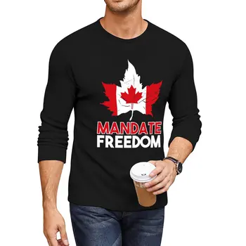 Длинная футболка New Mandate Freedom Canada, футболки с графическим рисунком, футболки на заказ, мужские высокие футболки для мужчин