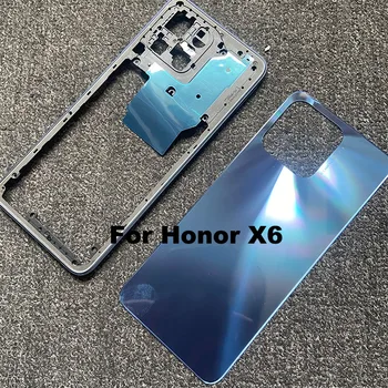 Для Huawei Honor X6 Полный Корпус Средняя Рамка Передняя Рамка Средняя Пластина Крышка Батарейного Отсека Задняя Панель Чехол Задней Двери VNE-LX1 VNE-LX2 LX3