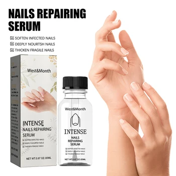 Жидкость для ухода за ногтями Nail Repair Essence Serum Эффективно восстанавливает блеск ногтей, улучшает шероховатость ногтей, жидкость для ухода за поврежденными ногтями