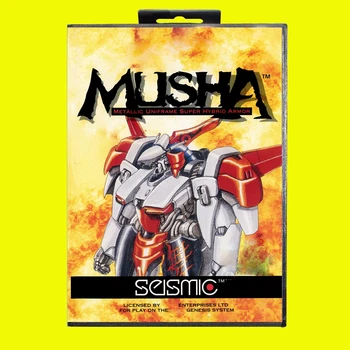 Игровая карта MUSHA 16bit MD для Sega Mega Drive/Genesis в розничной коробке из США