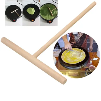 Инструменты для выпечки торта своими руками, 1 шт., блинница, деревянная палочка для разбрасывания теста для блинчиков, Набор инструментов для домашней кухни, кухонные Инструменты