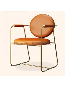 Итальянский минималистичный обеденный стул Легкий Роскошный Обеденный стул Nordic Home Минималистичный Постмодернистский Дизайнерский шезлонг Офис продаж