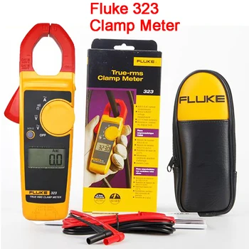Клещевой измеритель Fluke 323 Для коммерческих / бытовых электриков, Измеряет переменный ток До 400 А, измеряет переменное / ПОСТОЯННОЕ напряжение До 600 В
