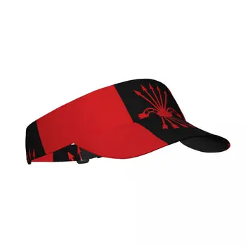 Летняя Воздушная Солнцезащитная шляпа Для мужчин и женщин, Регулируемый козырек, Защита от ультрафиолета, лучшие виды спорта С Национальным наступательным флагом Синдикалистов, Солнцезащитная кепка