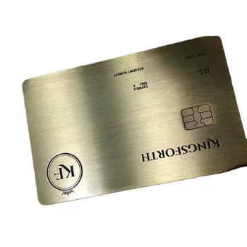 Металлическая визитная карточка с NFC-печатью CS, креативная металлическая карточка для членства высокого класса, металлическая кредитная банковская карта