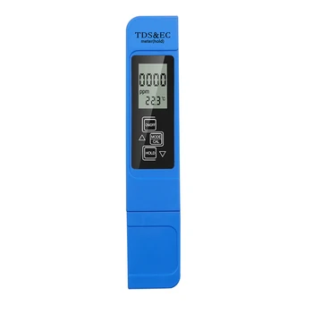 Многофункциональный тестер качества воды TDS EC серии 0-9990 Для хранения данных 3 В 1, измеритель температуры чистоты, Портативный Точный монитор