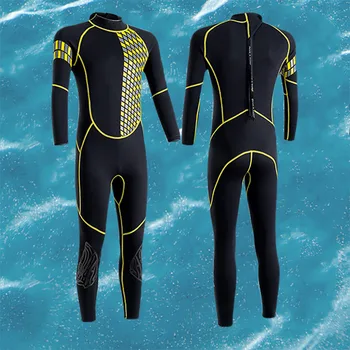 Неопреновые купальники для мужчин, 3 мм комбинезон для виндсерфинга, водолазный костюм, защита от сыпи, Подводная охота, Профессиональное снаряжение для дайвинга
