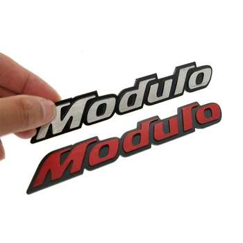 Новая 3D алюминиевая спортивная эмблема Modulo, хромированный логотип, значок сзади, наклейка на багажник автомобиля, стайлинг автомобиля для Honda Civic Accord CRV Fit