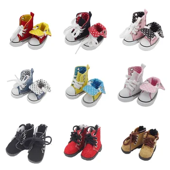 Новая Обувь 5 см Для Тряпичных Кукол BJD Toy Повседневные Ботинки 1/6 Ретро Обувь для EXO 20 см Корейские Плюшевые Куклы KPOP Аксессуары для Кукольной Игрушки