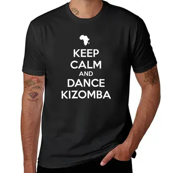 Новая футболка Keep calm and dance kizomba, винтажная одежда, милая одежда, футболки для тяжеловесов, забавные футболки, футболки для мужчин, упаковка