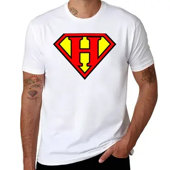 Новая футболка Super H, летние топы, черная футболка, футболки, мужские футболки, короткие однотонные черные футболки, мужские футболки