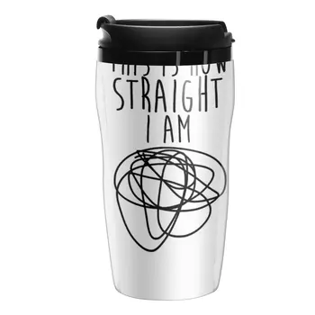 Новый How Straight I Am Travel Coffee Mug Cup Кофейная Игра Кофейные Чашки