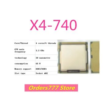 Новый импортный оригинальный процессор X4-740 740 4 ядра 4 потока 3,2 ГГц 65 Вт 28 нм DDR3 R4 гарантия качества AM2