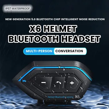 Новый мотоцикл Bluetooth 5.0 Шлем Гарнитура Стерео MP3 Музыкальный плеер Динамик Громкая связь для водителя Водонепроницаемые наушники