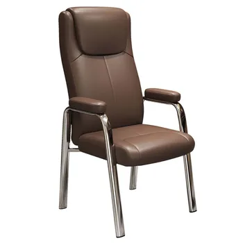 Офисные стулья эргономичного дизайна, стулья для домашнего офиса, Грубый стальной каркас, Износостойкая кожаная ткань, Хорошая посадка и удобство